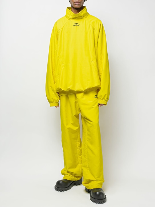 Balenciaga: 尼龙运动夹克 - Citrus Yellow - men_1 | Luisa Via Roma