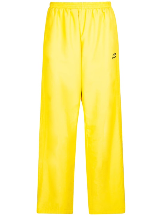 Balenciaga: Pantaloni in nylon - Citrus Yellow - men_0 | Luisa Via Roma