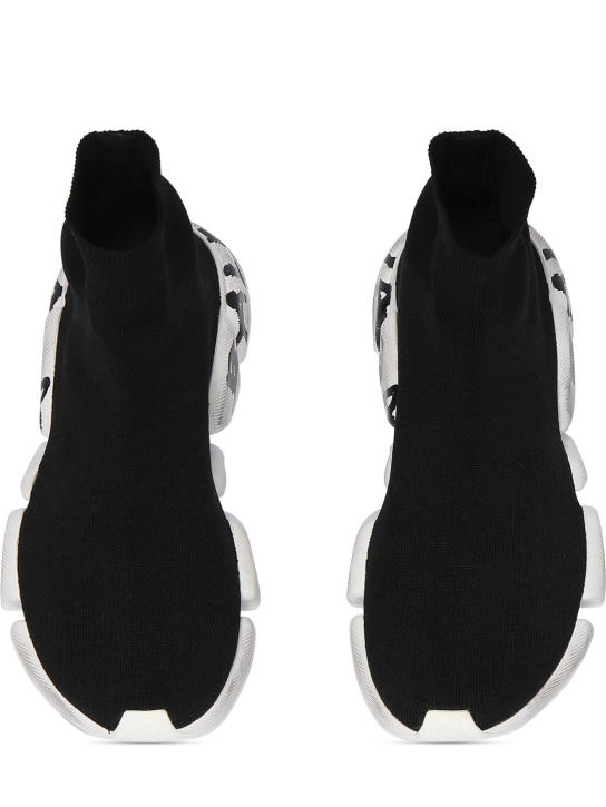 Balenciaga: Speed 2.0 LT运动鞋 - 黑色/白色 - men_4 | Luisa Via Roma