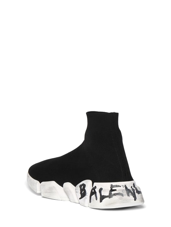 Balenciaga: Speed 2.0 LT运动鞋 - 黑色/白色 - men_3 | Luisa Via Roma