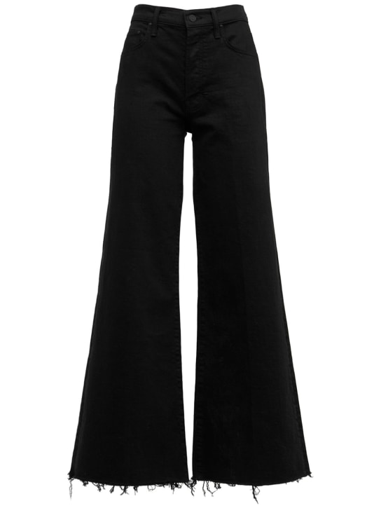 Mother: The Tomcat Roller Fray cotton wide jeans - women_0 | Luisa Via Roma