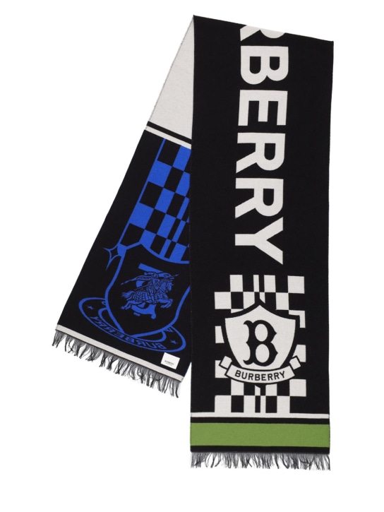 Burberry: Burberry sport football wool scarf - women_0 | Luisa Via Roma