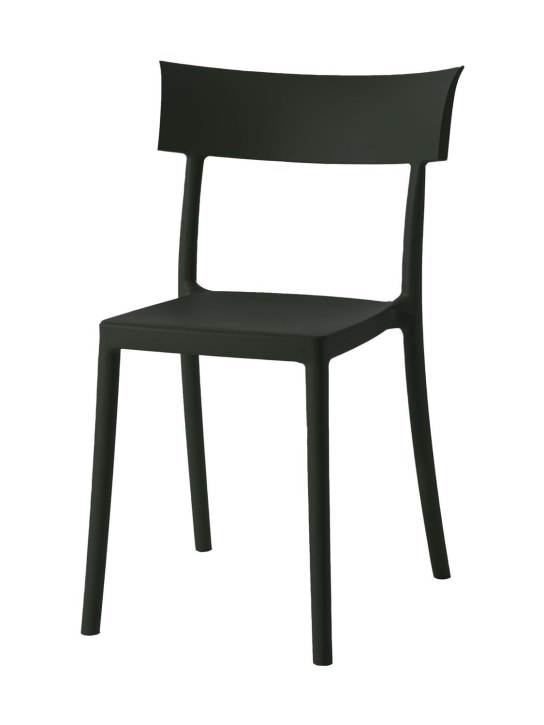 Kartell: Seto fo 2 Catwalk matte chairs - Black - ecraft_1 | Luisa Via Roma