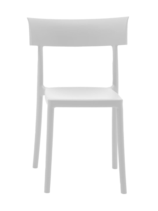 Kartell: Seto fo 2 Catwalk matte chairs - White - ecraft_0 | Luisa Via Roma