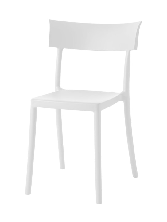 Kartell: Seto fo 2 Catwalk matte chairs - White - ecraft_1 | Luisa Via Roma
