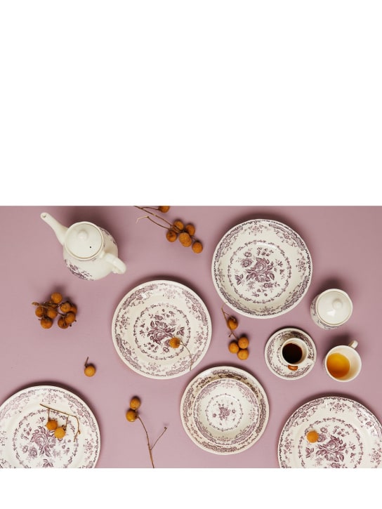 Bitossi Home: 餐盘6个套装 - 白色/紫罗兰色 - ecraft_1 | Luisa Via Roma