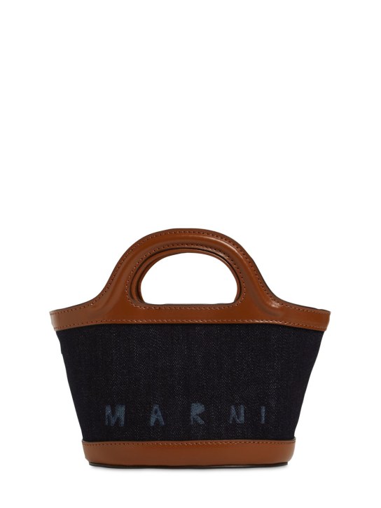 Marni: Micro Tasche aus Baumwolle und Leder „Tropicalia“ - women_0 | Luisa Via Roma