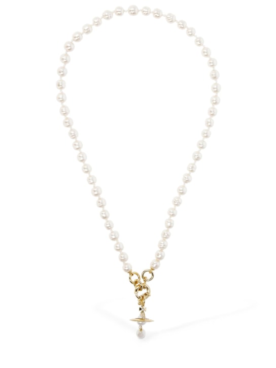 Vivienne Westwood: Collar Aleksa con perlas sintéticas - women_0 | Luisa Via Roma