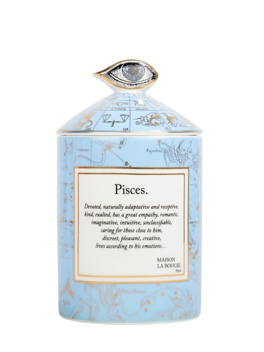 Maison La Bougie: 350gr Pisces zodiac scented candle - Blue - ecraft_0 | Luisa Via Roma