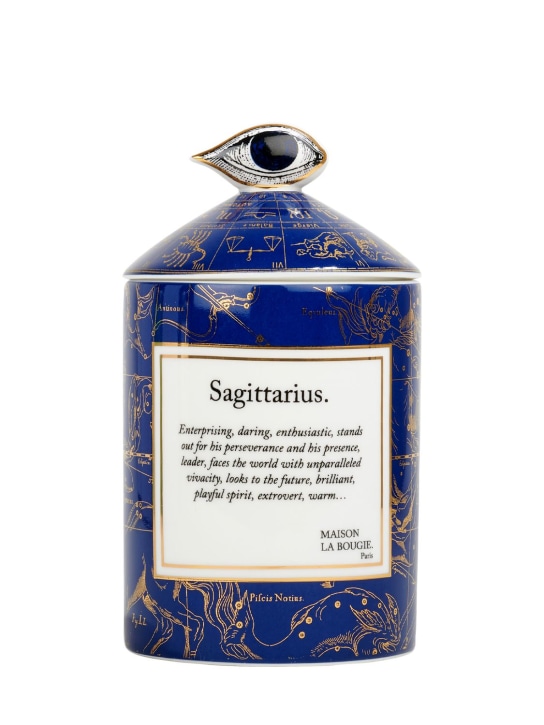 Maison La Bougie: 350gr Sagittarius zodiac scented candle - Blue - ecraft_0 | Luisa Via Roma