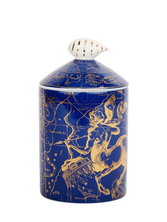 Maison La Bougie: 350gr Sagittarius zodiac scented candle - Blue - ecraft_1 | Luisa Via Roma