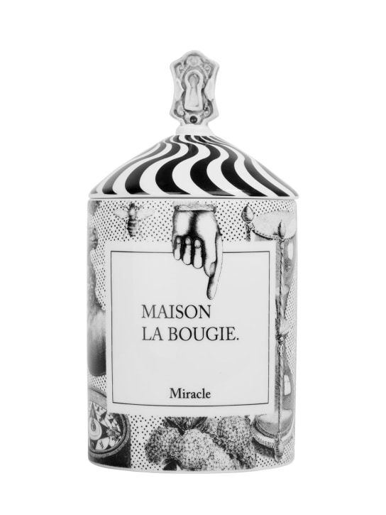 Maison La Bougie: 350gr Miracle 캔들 - 블랙/화이트 - ecraft_0 | Luisa Via Roma