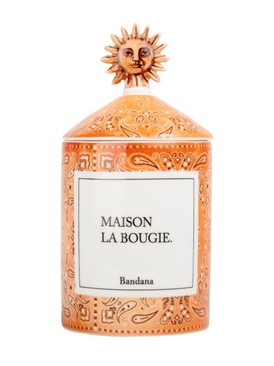 Maison La Bougie: 350克Bandana candle香氛蜡烛 - 蜜桃色 - ecraft_0 | Luisa Via Roma