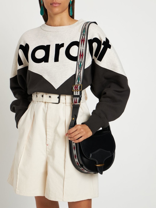 Isabel Marant: Botsy-Ga soft leather shoulder bag - women_1 | Luisa Via Roma