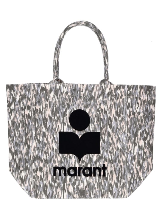 Isabel Marant: Yenky printed cotton canvas tote bag - women_0 | Luisa Via Roma