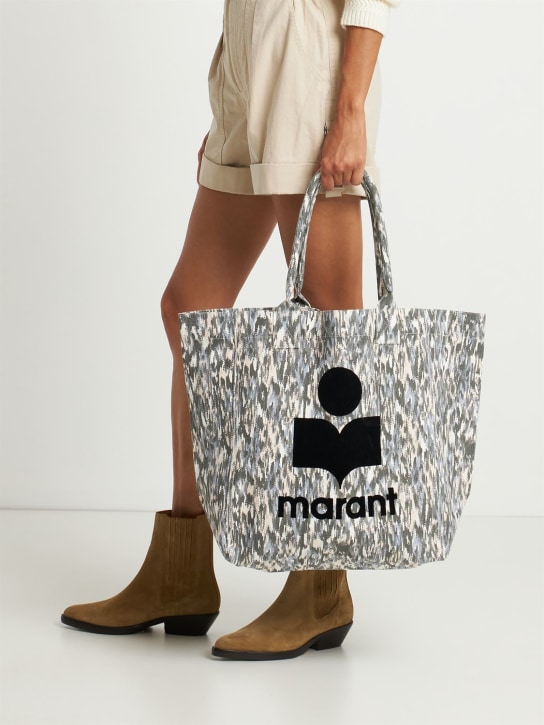Isabel Marant: Yenky printed cotton canvas tote bag - women_1 | Luisa Via Roma
