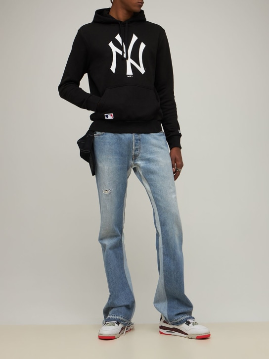 New Era: NY Yankees cotton blend hoodie - Siyah - men_1 | Luisa Via Roma