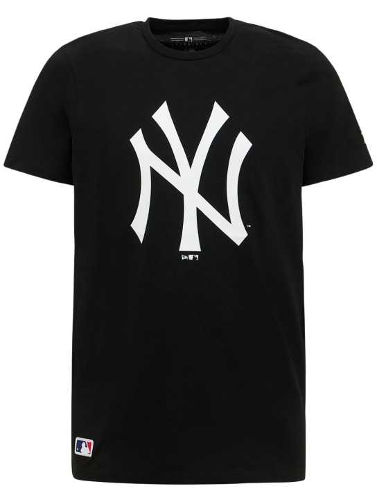 New Era: T-shirt NY Yankees in cotone - Nero - men_0 | Luisa Via Roma