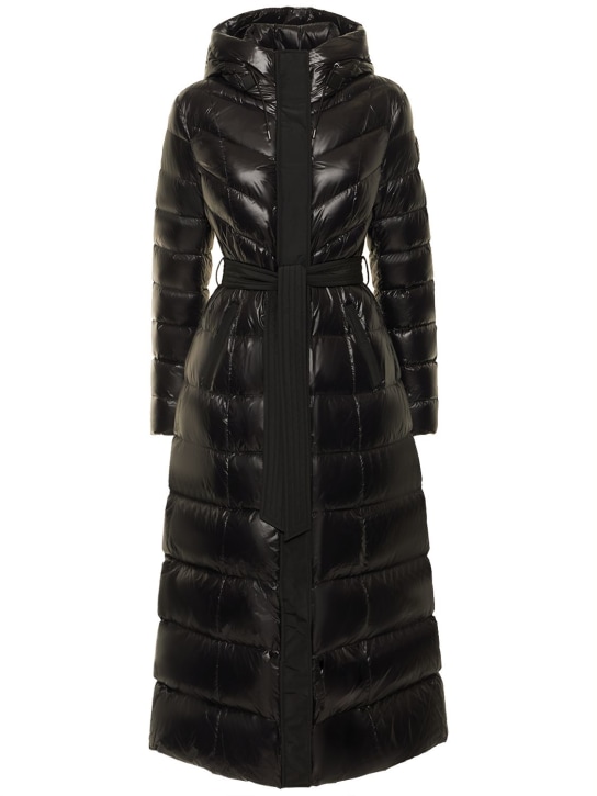 Mackage: Calina hooded light down coat - Black - women_0 | Luisa Via Roma