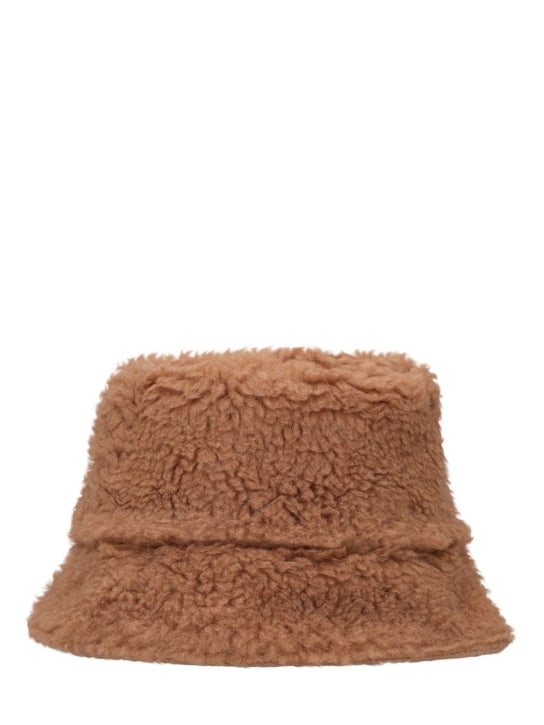 Max Mara: Fiducia reversible camel & cashmere hat - Camel - women_0 | Luisa Via Roma