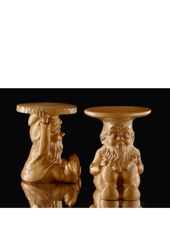 Kartell: Attila table/stool - Gold - ecraft_1 | Luisa Via Roma