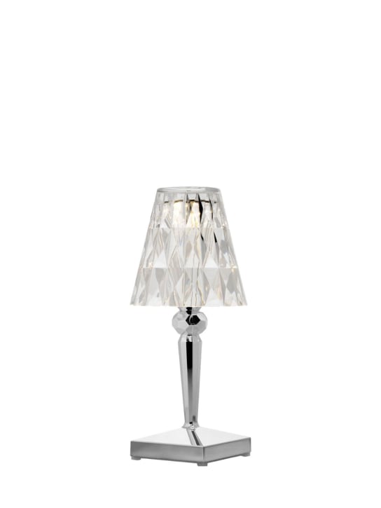 Kartell: Battery Metal table lamp - Cromato - ecraft_2 | Luisa Via Roma