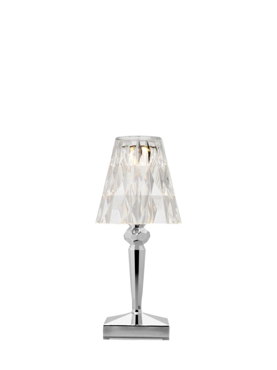 Kartell: Lampe de table en métal à batterie - Cromato - ecraft_0 | Luisa Via Roma