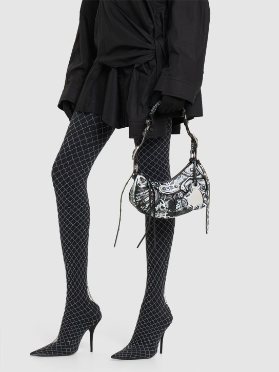 Balenciaga: Sac porté épaule XS en cuir Le Cagole - Noir - women_1 | Luisa Via Roma