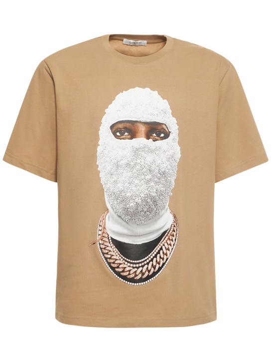 Ih Nom Uh Nit: T-Shirt mit Future Mask-Druck - Beige - men_0 | Luisa Via Roma