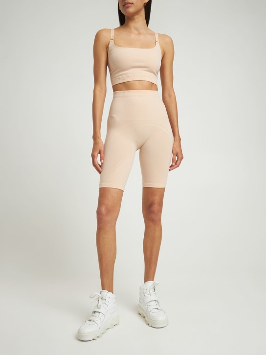 Dsquared2: Shaping jersey bike shorts - Nude - women_1 | Luisa Via Roma