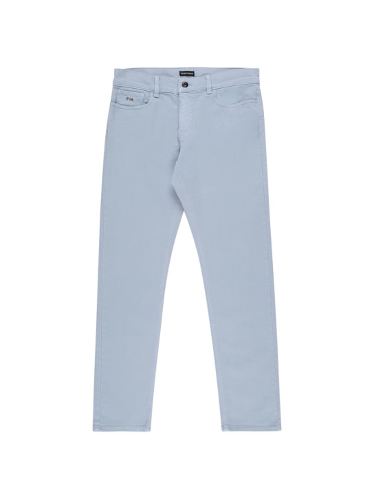 Emporio Armani: コットンデニムジーンズ - デニム - kids-boys_0 | Luisa Via Roma