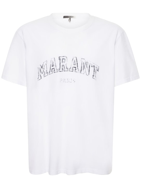 Isabel Marant: コットンジャージーTシャツ - men_0 | Luisa Via Roma