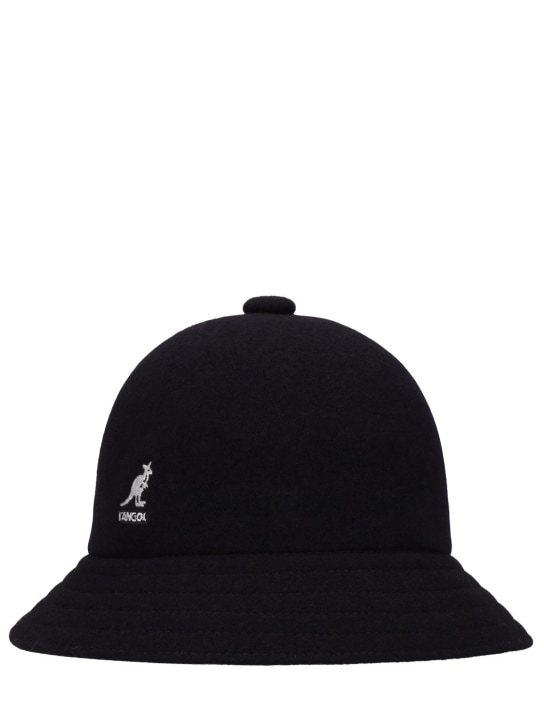 Kangol: Wool Jax beret - Black - men_1 | Luisa Via Roma