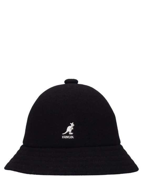 Kangol: Wool Jax beret - Black - men_0 | Luisa Via Roma