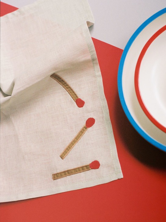 HAY: Set of 4 Sobremesa napkins - White - ecraft_2 | Luisa Via Roma