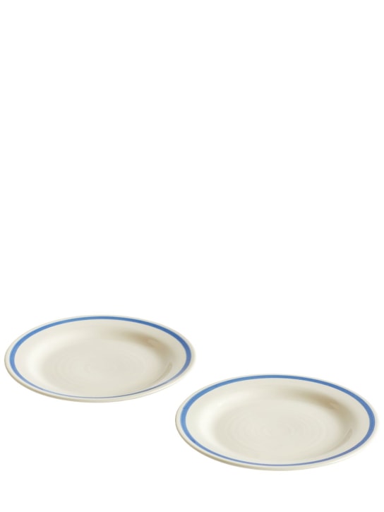HAY: Set of 2 Sobremesa plates - Beyaz - ecraft_0 | Luisa Via Roma