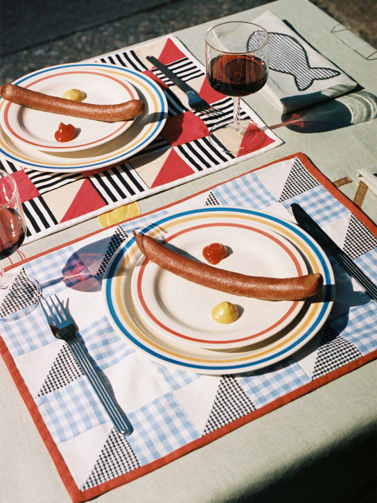 HAY: Set of 2 Sobremesa plates - Beyaz - ecraft_1 | Luisa Via Roma