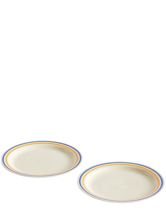 HAY: Set of 2 Sobremesa plates - Beyaz - ecraft_0 | Luisa Via Roma