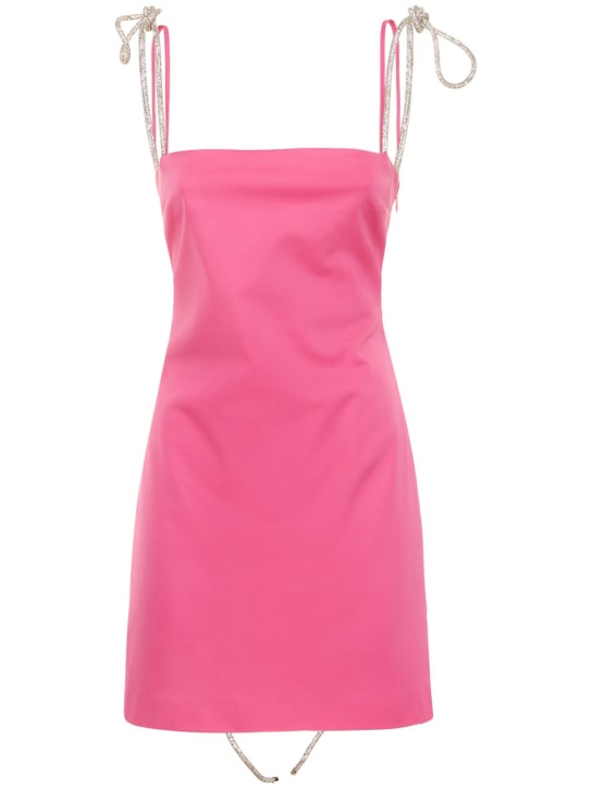 Giuseppe Di Morabito: Embellished viscose mini dress - Fuchsia - women_0 | Luisa Via Roma