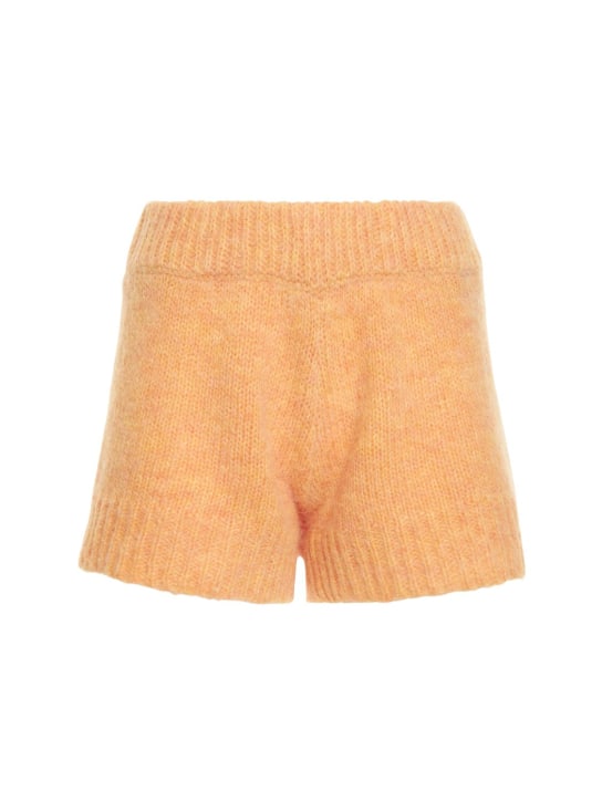Rotate: Short en maille de laine mélangée Susanna - Orange - women_0 | Luisa Via Roma
