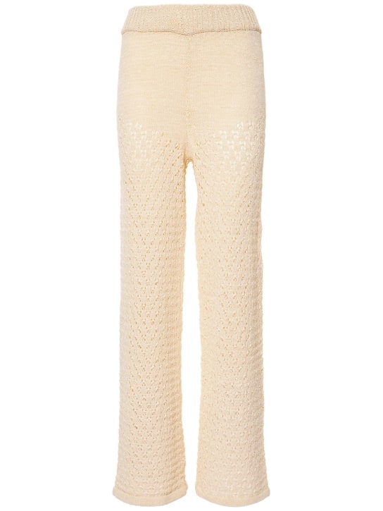 Rotate: Bio-Baumwoll-Strickhose „Calla“ - Weiß - women_0 | Luisa Via Roma