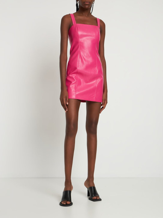 Rotate: Vestito Herlina in viscosa spalmata - Fucsia - women_1 | Luisa Via Roma