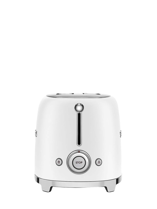 Smeg: Smeg Bianco 2x2 toaster - White - ecraft_5 | Luisa Via Roma