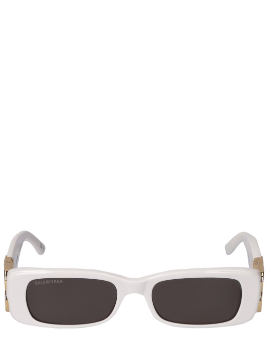 Balenciaga: 0096S Dynasty acetate sunglasses - White - women_0 | Luisa Via Roma