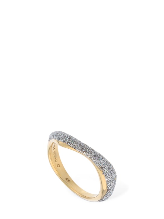 Maria Black: Ring mit Opalglitzer „Aura“ - Kristall/Gold - women_0 | Luisa Via Roma