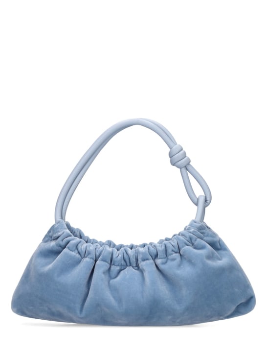 Nanushka: Valerie velvet shoulder bag - women_0 | Luisa Via Roma