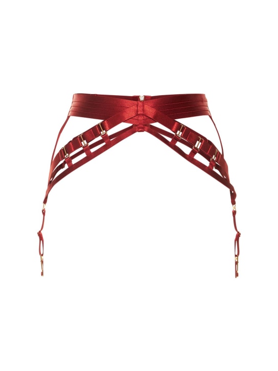 Bordelle: Panel suspenders - Red - women_0 | Luisa Via Roma