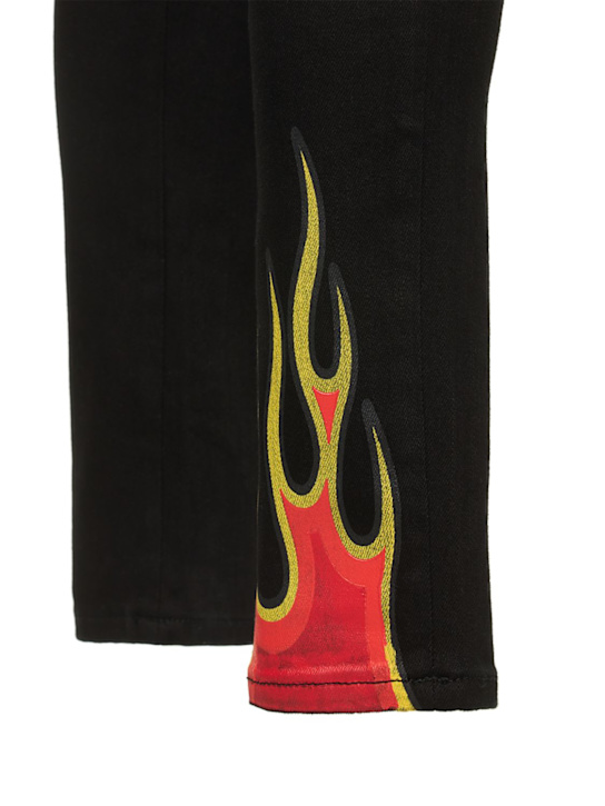Lifted Anchors: Bridges chenille jeans - Black - men_5 | Luisa Via Roma