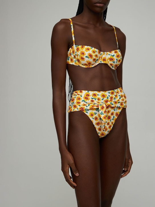 Weworewhat: Bas de maillot Riviera - Blanc/Jaune - women_1 | Luisa Via Roma