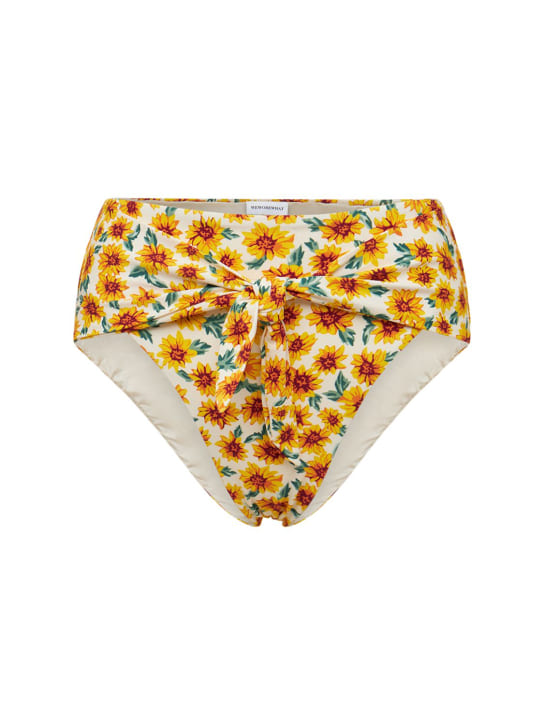 Weworewhat: Bas de maillot Riviera - Blanc/Jaune - women_0 | Luisa Via Roma